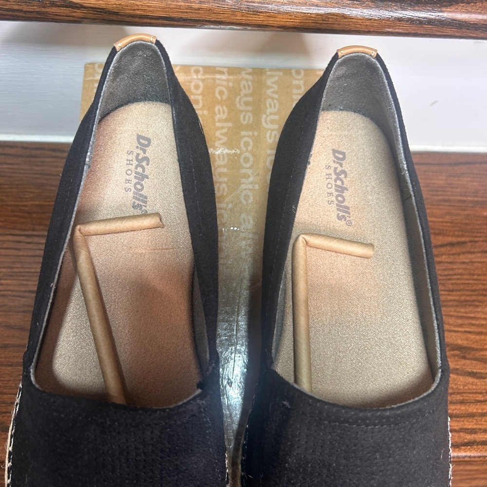 Dr. Scholl’s Women’s Sunray Espadrille Loafer Black Size 9.5 Platform Slip Ons - Picture 5 of 11